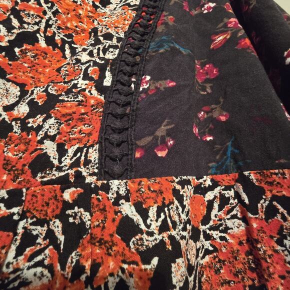Cafe Marrakesh Floral Peasant Top Women XL Prairie Festival Crochet Boho Cottage - Picture 6 of 13
